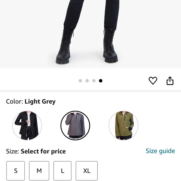 HFX Outdoors Womens Water Wind Resistant Heat Retention Jacket XL Gray Black - Picture 3 of 16